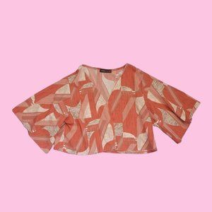 Orange Multi Cropped Top